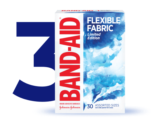 Step 3 is to cover and protect your wound with a bandage, like BAND-AID® Brand bandages