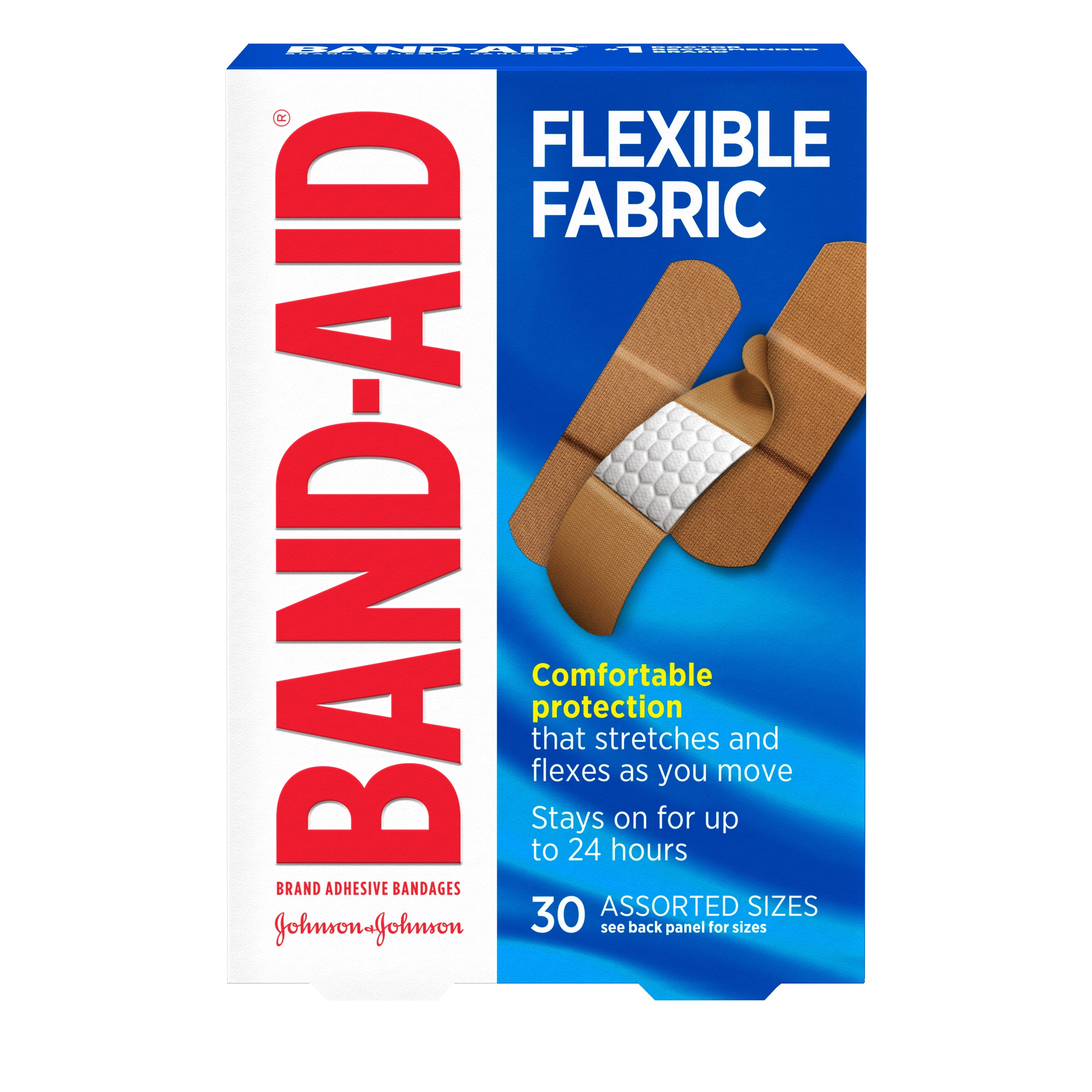 Heavy Woven Extra-Large Adhesive Flexible Fabric 2x3 Strips - Box of 25