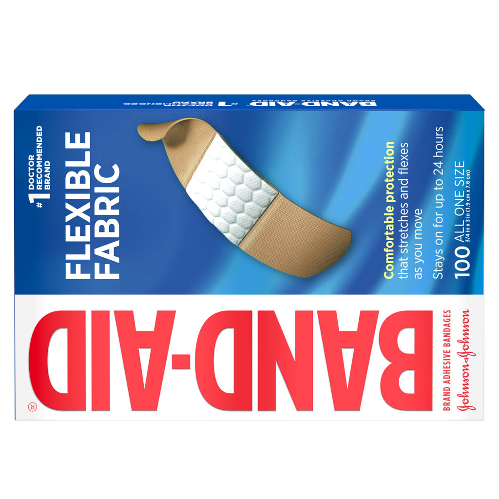 Flex-Band/® Fabric Adhesive Bandage 3//4 x 3 Strip Small 46160000 Box of 100