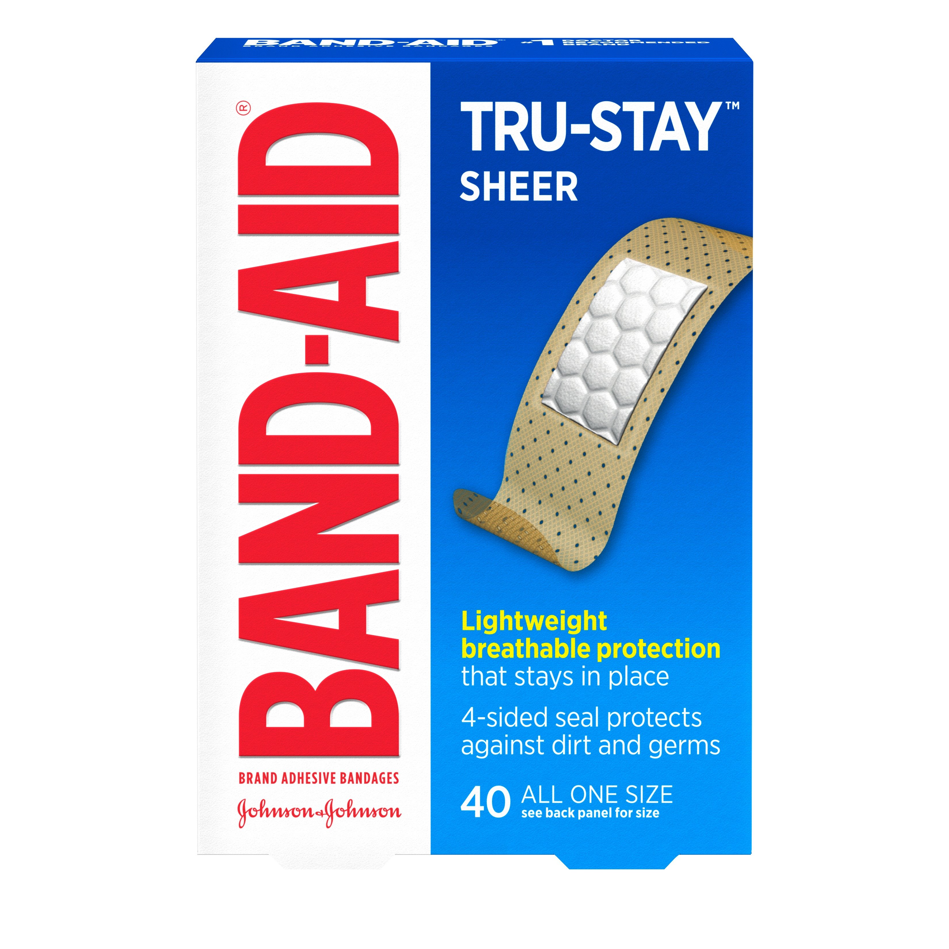 BAND-AID® Brand TRU-STAY™ Sheer Bandages image 1