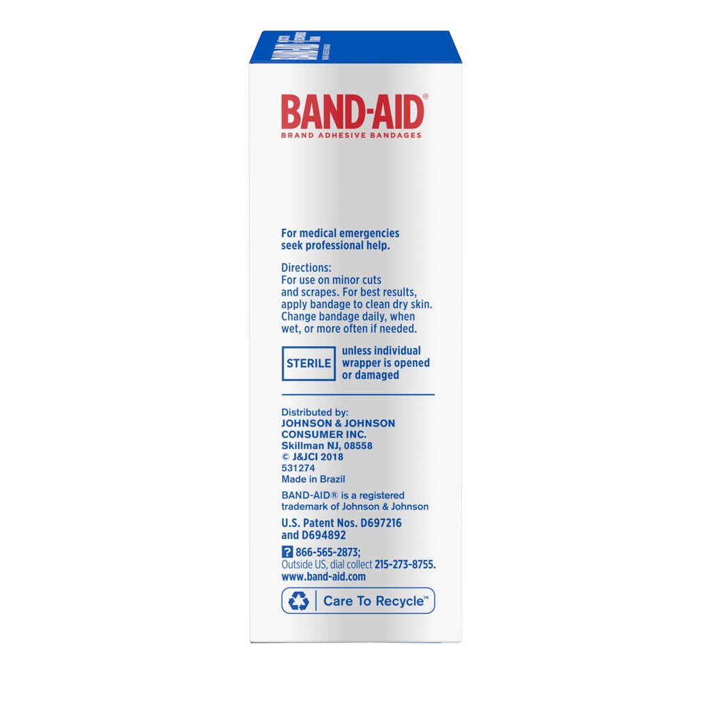 Band Aid Size Chart