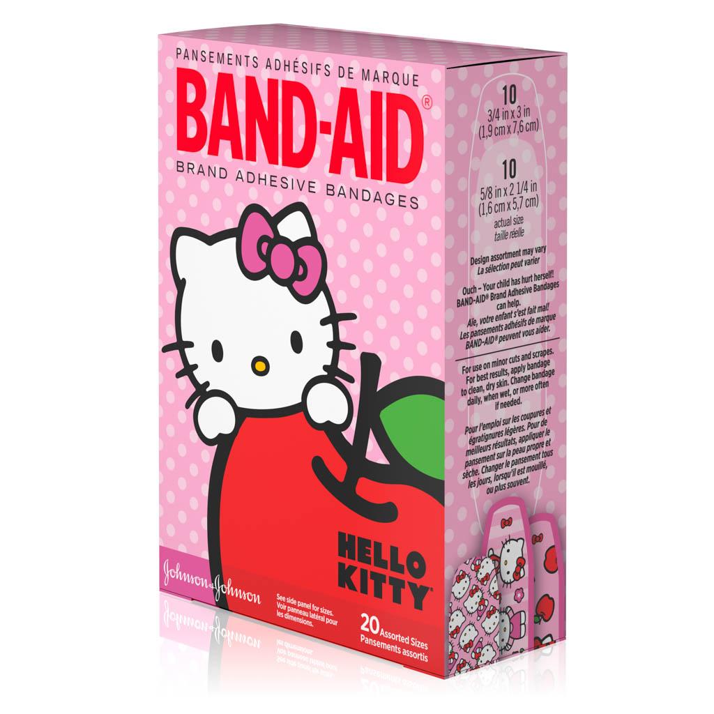 Sanrio Hello Kitty Kids First Aid Band Aid Bandage 2pk Set 2-in-1 