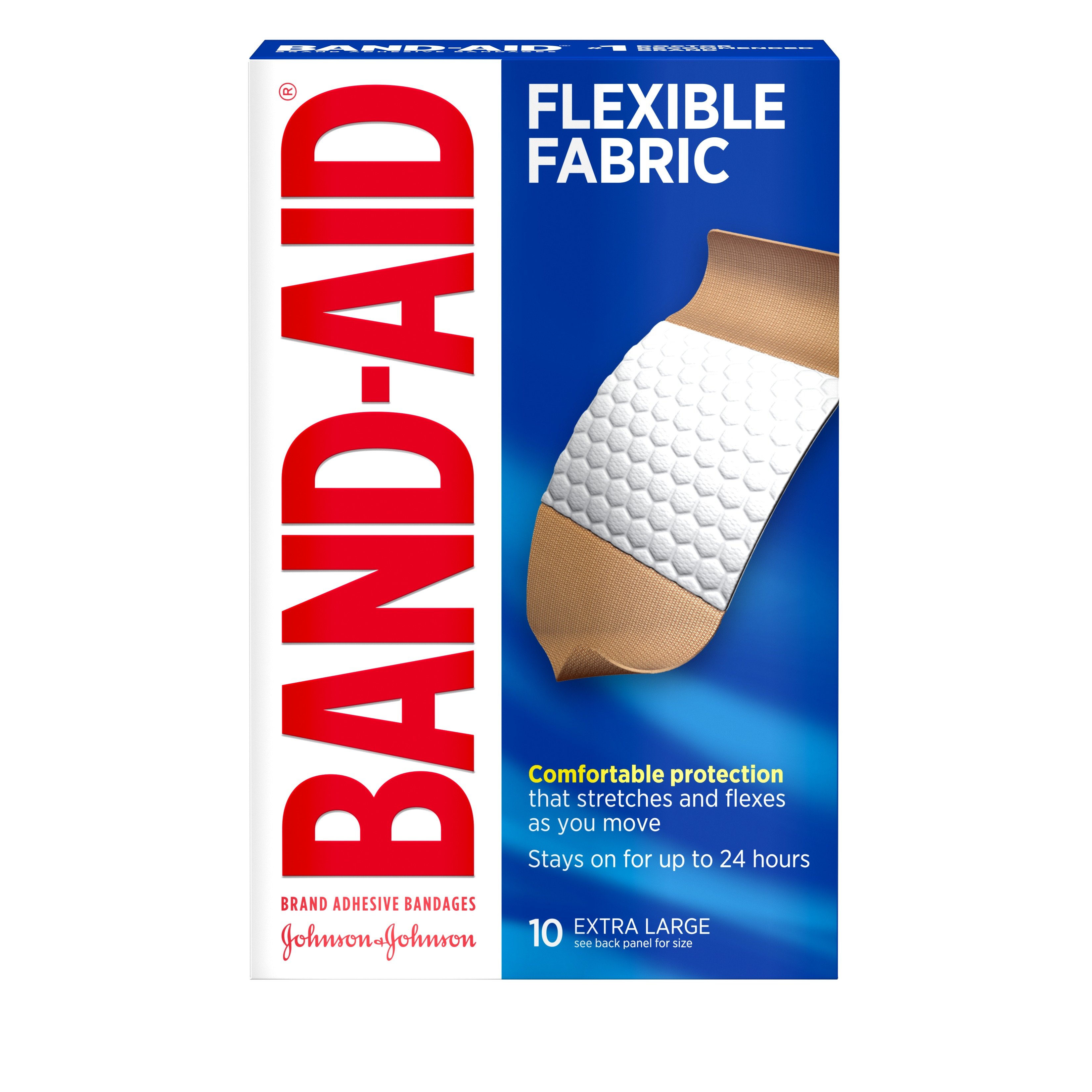 Band-Aid Brand Flexible Fabric Adhesive Bandages for Wound Care & First Aid,... 