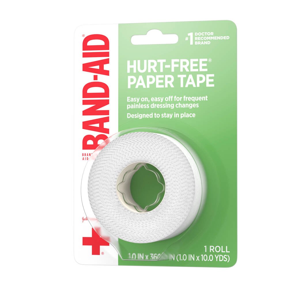 HURTFREE® Medical Paper Tape for Wound Care, 1 In x 10