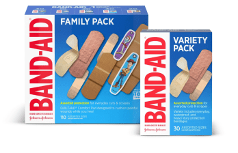Band-Aid Brand Adhesive Bandage Family Pack & Variety Pack.