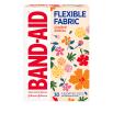 BAND-AID(R) Brand Adhesive Bandages Flexible Fabric Featuring Wildflower Prints, Front of Pack