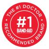 Band-Aid Brand of First Aid Products is the #1 Doctor-Recommended Brand