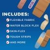 Includes Flexible Fabric, Water Block Flex, Skin Flex, Tough Strips & more of your favorite Bandages
