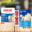Old vs new look of BAND-AID® Brand TRU-STAY™ Sheer Bandages
