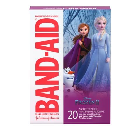 BAND-AID® Brand Adhesive Bandages, featuring Disney Frozen, 20ct Front of Pack