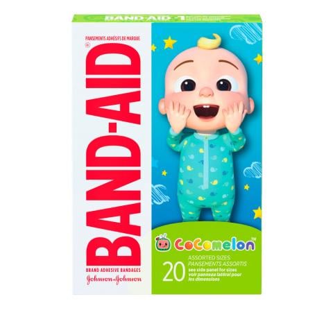 BAND-AID® Brand Cocomelon Bandages, 20ct Front of Pack