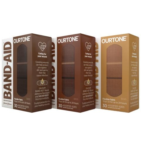 BAND-AID® Brand OURTONE™ Adhesive Bandages image 1
