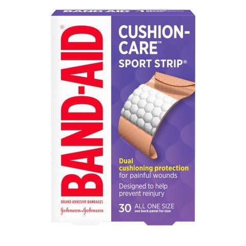 BAND-AID® Brand CUSHION-CARE™ SPORT STRIP® Bandages image 1