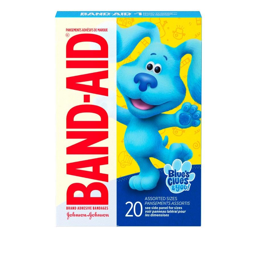 BAND-AID® Brand Blue's Clues Bandages, 20ct Front of Pack