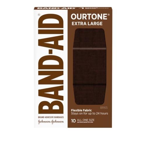 BAND-AID(R) Brand OURTONE BR65 Extra Large 10 count, front of pack
