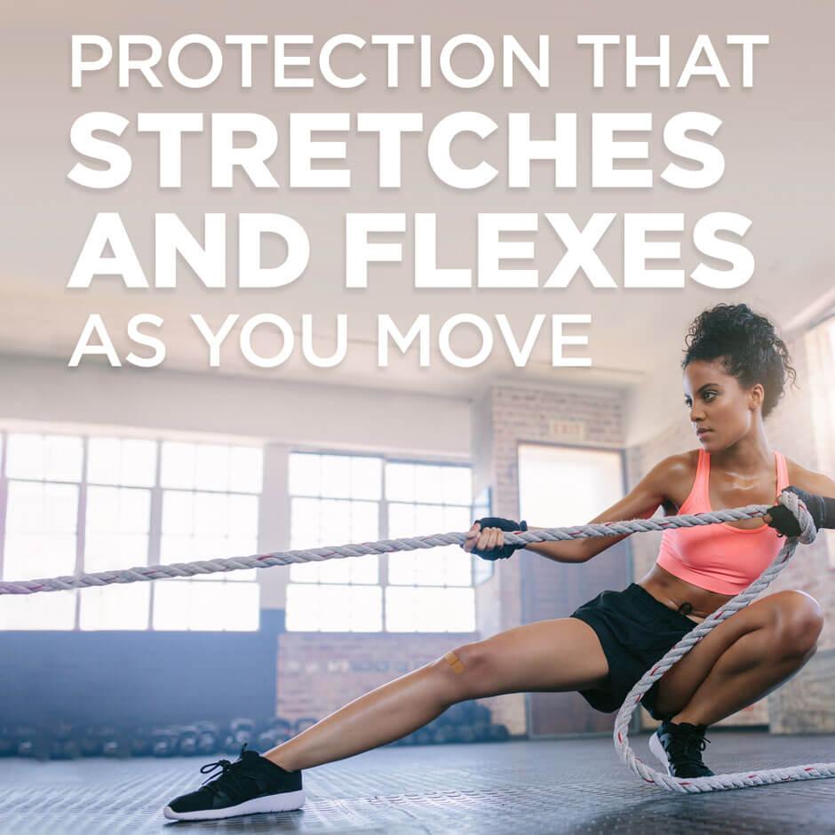 Protection that stretches and flexes as you move