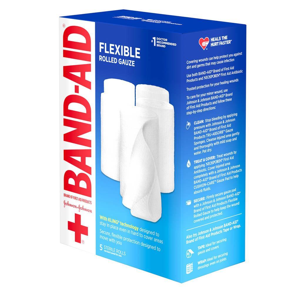 BAND-AID® Brand Flexible Rolled Gauze image 4