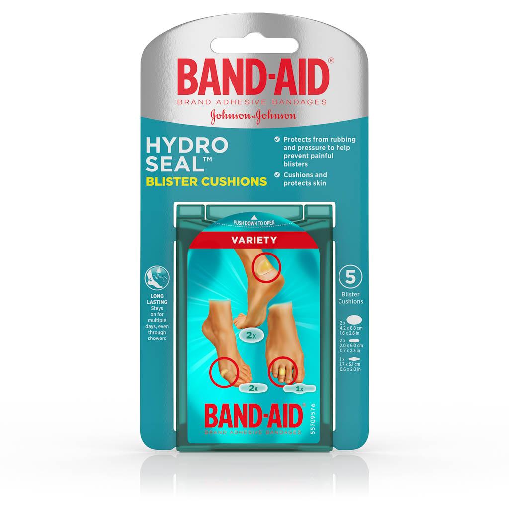 Asstorted 5 Pack Band-Aid Hydroseal Blister Cushion 