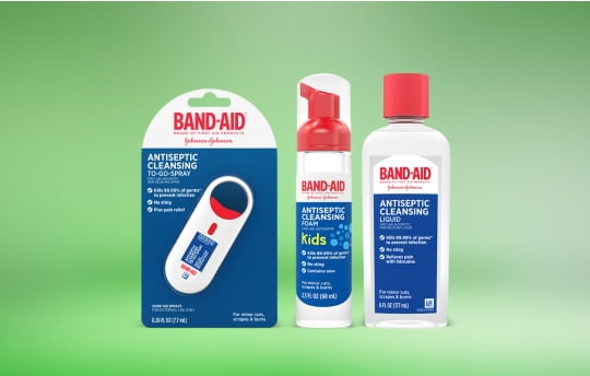 Assortment of Band-Aid® Brand Wound Washes and Antiseptic Products
